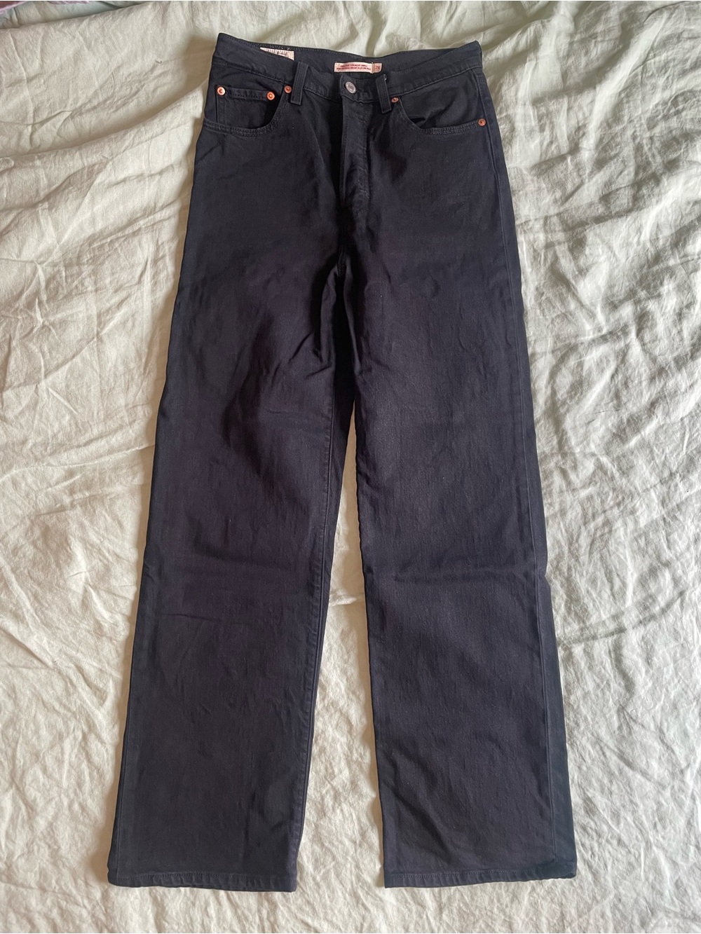 Levi's Black Denim Ribcage Jeans
